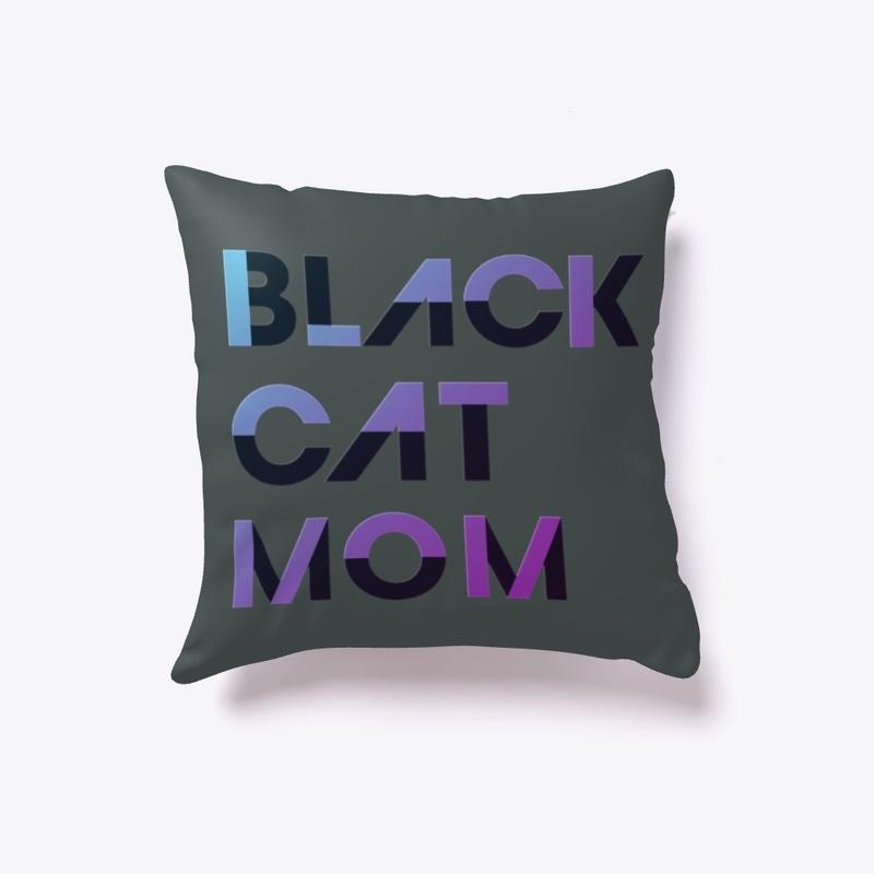 Modern Black Cat Mom or Cat Mom