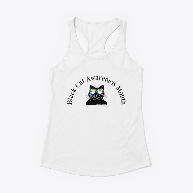 Double Black Cat design back and front