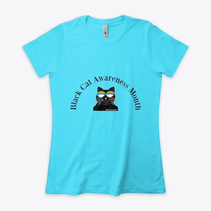 Double Black Cat design back and front